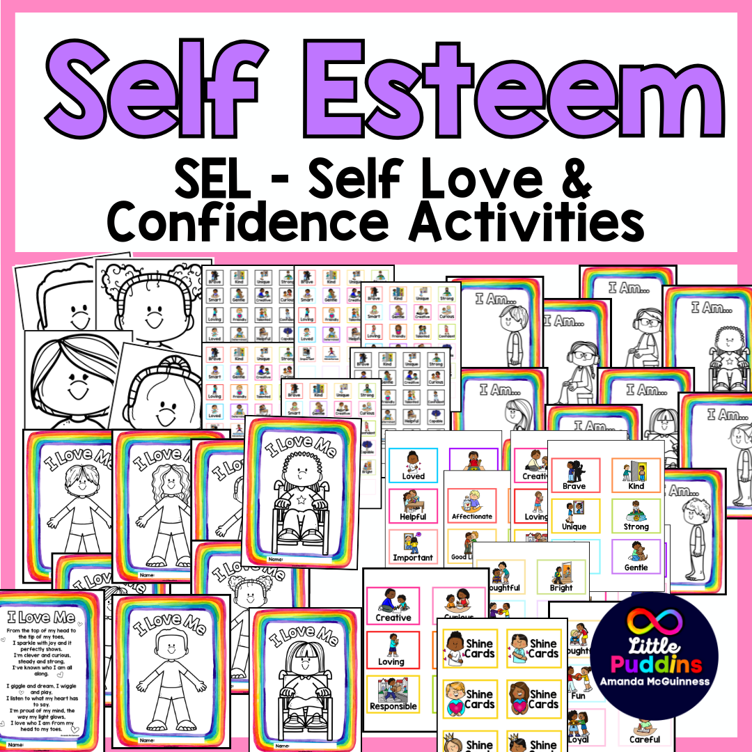 Self Esteem Confidence Self Love SEL Activities for Autism Special Education