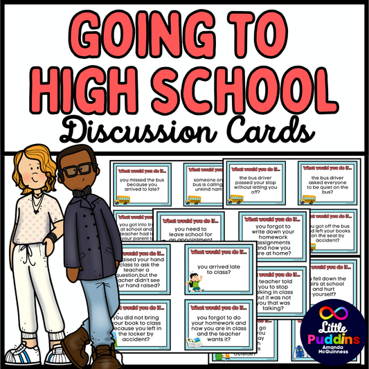 Going to High School Dilemma Discussion Cards for Autism Special Education