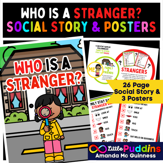 Stranger Danger - Staying Safe Visual Social Story and Posters