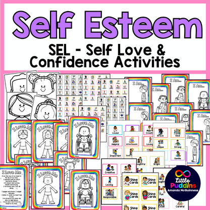 Self Esteem Confidence Self Love SEL Activities for Autism Special Education