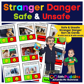 Safe Unsafe Stranger Danger Real Picture Sort Activity – Amanda Mc ...