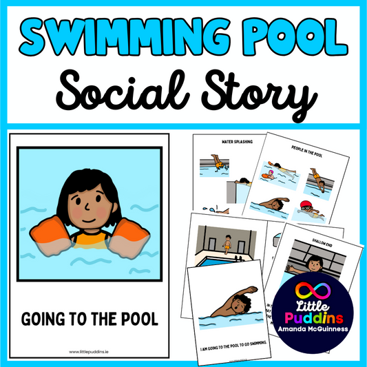 Water Safety / Going To The Pool / Swimming Social Story For Autism