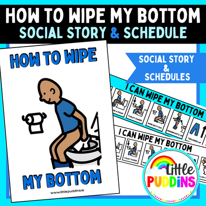 I Can Wipe My Bottom Social Story and Schedules